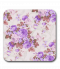 ที่รองแก้วน้ำ Purple flora pattern MDF Square coaster